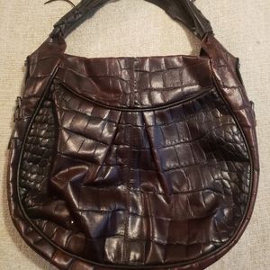 Francesco Biasia Chocolate Brown Hobo